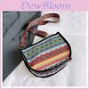 Ethnic Style Woven Tote Bag For Women With Zipper Closure And Inner Phone Pocket
