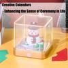 Winter Snowman 2026 Calendar Paper Craft Art Battery Power Christmas Table Decoration top sale
