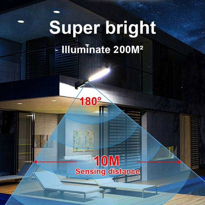 New 2025 Updated 168LED Powerful Solar LED Lamp Street Light  Outdoor IP65 Waterproof Motion Sensor Sunlight Yard Garden Street Lamp