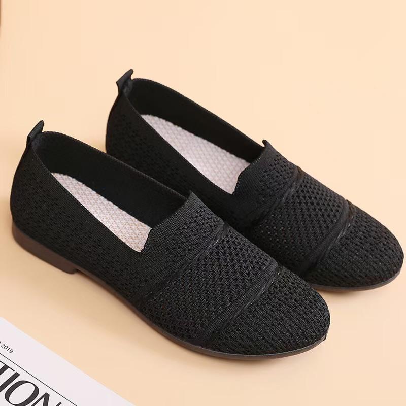 Women's New Summer Cloth Shoes Flying Mesh Breathable Comfortable Casual and Versatile Soft Bottom Fashionable