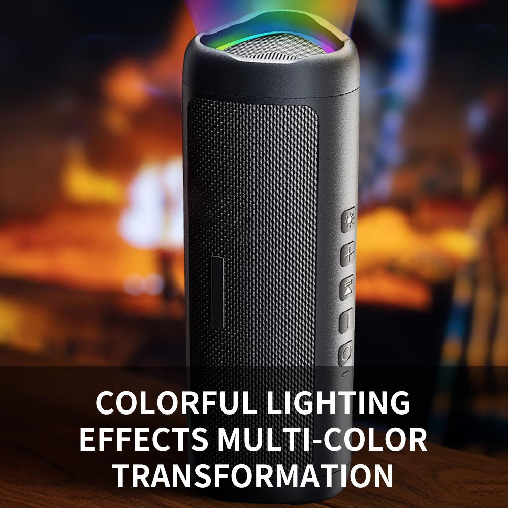 CYBORIS C27 Przenośny Kolorowe Światło Głośnik Kompatybilny z Bluetooth Wodoodporny Dźwięk Subwoofer