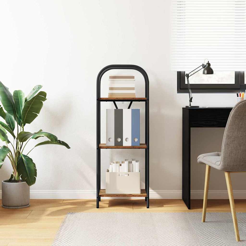 Vintage Wood Bookshelf 40 x 30 x 109 cm Engineered Wood
