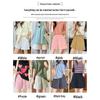 Women's Apricot High-Waist Cotton Linen Cargo Shorts - Summer 2025 Collection: Casual Wide-Leg Mid-Length Design