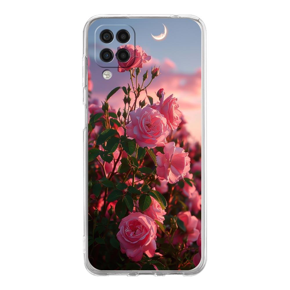 Beautiful Red Rose Flowers Phone Case For Samsung A13 A33 A73 A53 A23 A51 A71 A21S A12 A31 A41 A05s A03S A15 A25 A32 5G Cover