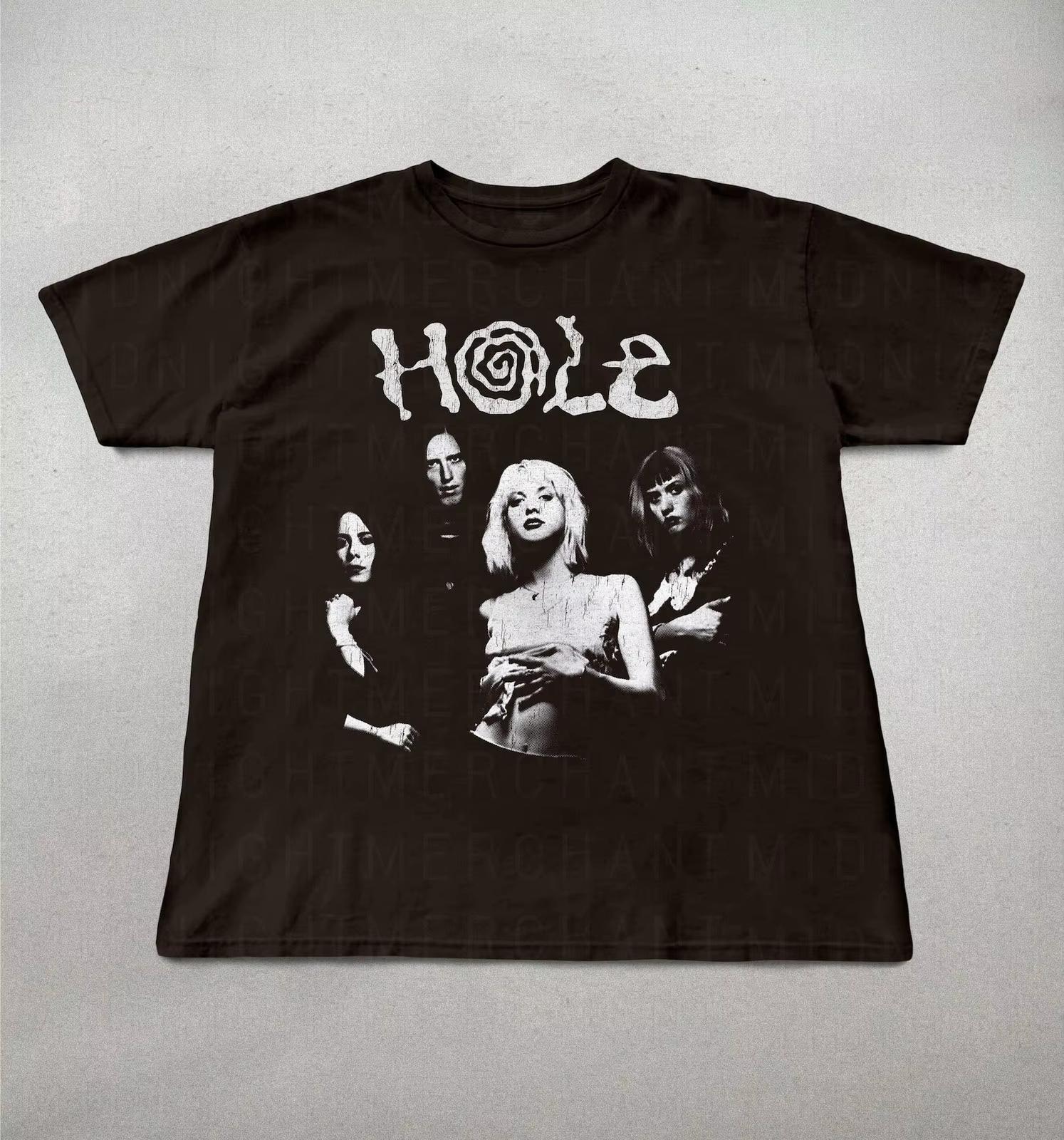 

Vintage Hole Band TShirt 90S Band Shirt Band Rock Music Tee Retro Graphic Tee 2026 Unisex Tshirt Women Tshirt New 2026 S