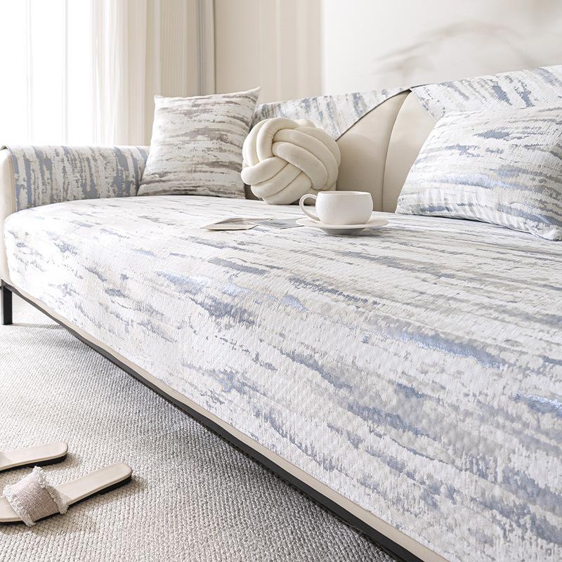 Simple sofa cushion light luxury high-end sofa cover cloth towel universal in all seasons 2025 new non-slip fixed