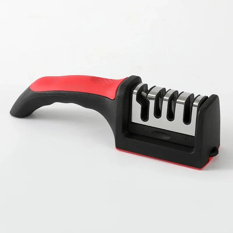 3/4-Stage Type Knife Sharpener Multifunction Kitchen Professional Knife Sharpening Tool Quick Sharpener Diamond Coated Blades
