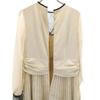 UNITED TOKYO Leaf Pattern Long sleeve JQ one piece beige Women Used