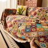 Jacquard Cotton Linen Sofa Towel Ethnic Style Thicken Settee Cloth Retro Style Living Room Dust Cover Multi Functional Blanket