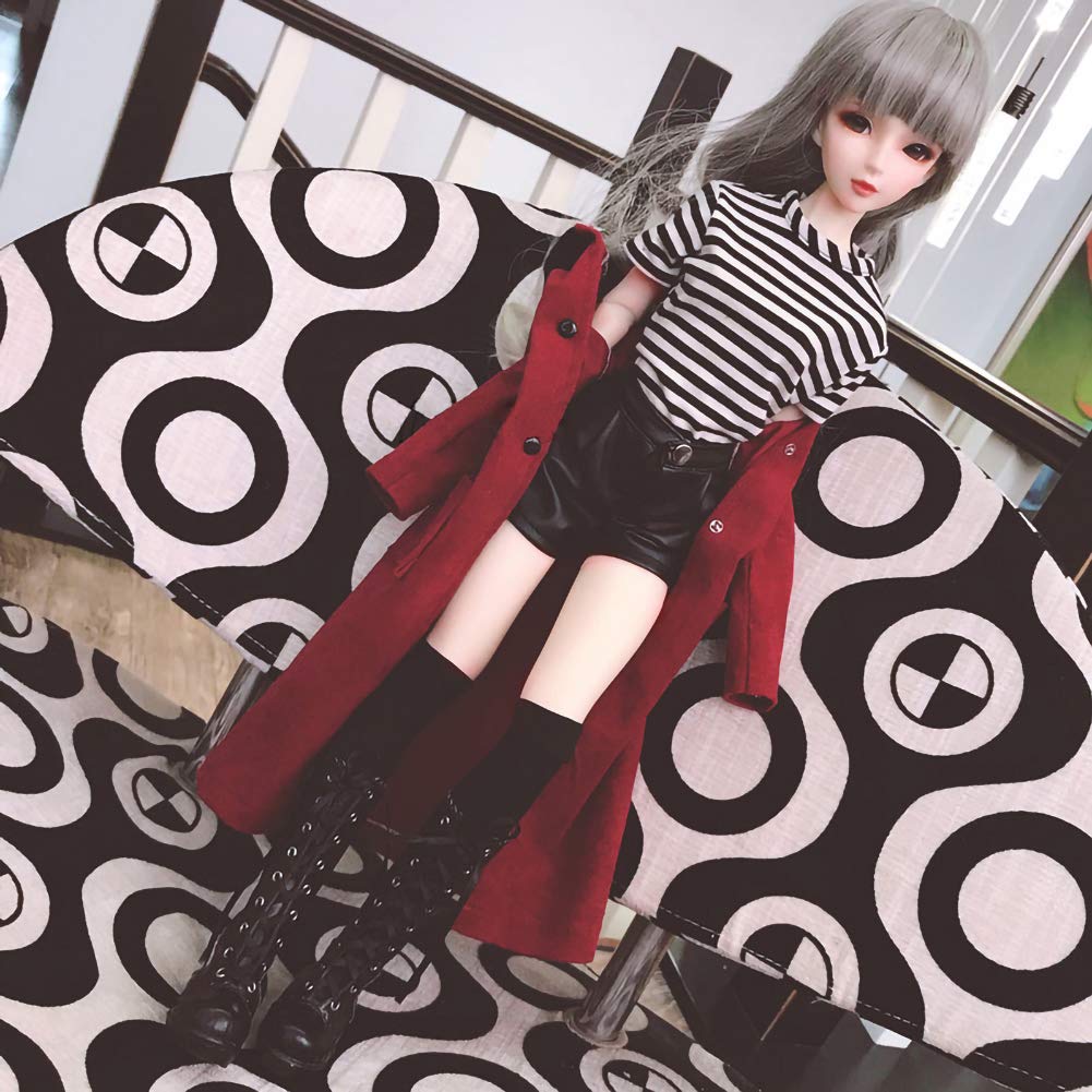 rakulifey Doll Doll Outfit Set Gift Doll Dress-Up 1/4 4-Piece (1/4 Clothes)