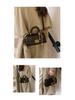 Glossy Women's Shoulder Bag with Vintage Key Pendant - 2025 Autumn/Winter Collection
