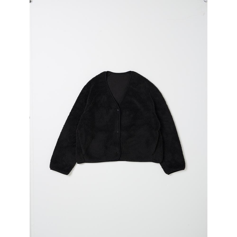 

Daiso [женщины] Пушистый флис с длинным рукавом на кнопках L черный