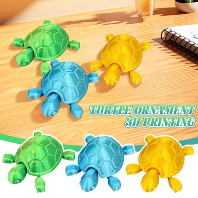 3D Printed Turtle Ornament Model For Decorating Children's Toys, Desktop Ornaments, And Gifts