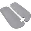 Sun Visor Cover, Replacement Gray Leather Cover Skin Compatible with Dodge RAM 1500 2500 1994-2001