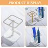 Heavy Duty Stainless Steel Toothbrush Holder Stable Flat Base Toothbrush Stand for Bathroom Counter Office Desktop Dresser