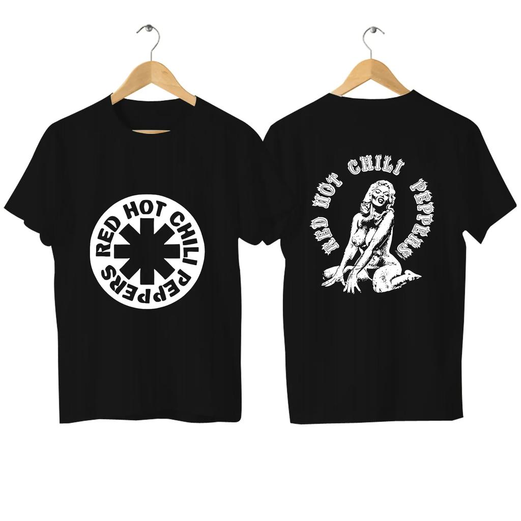 Men Licensed Rock N Roll Music T Shirt Casual Red Hot Fire Squid Chili Peppers T-shirt Graphic Comfortable Streetwear S-4XL