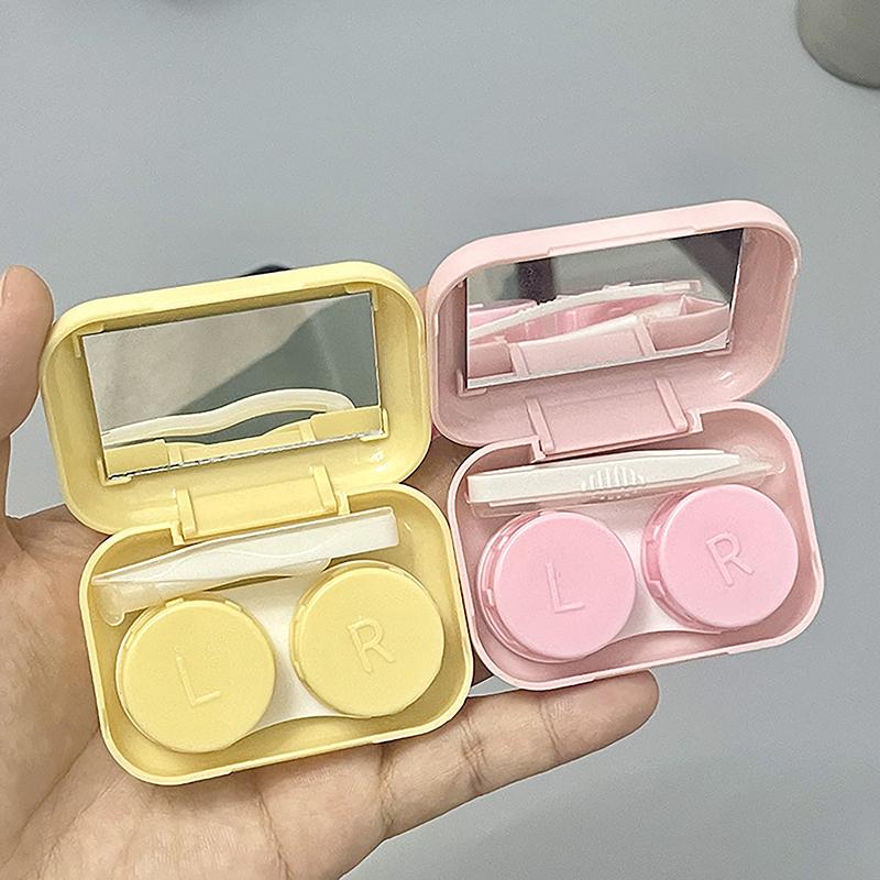 Contact Lenses Case Hello Kitty Cute Portable Travel Easy Carry Storage Container Kawaii Eye Accessorie Box