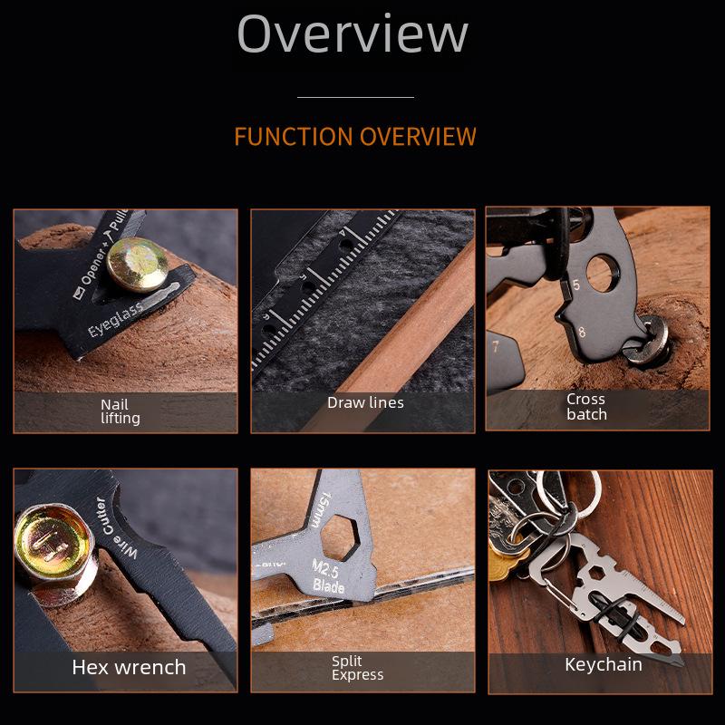 Animal Shape Multifunctional Keychain Tool: EDC Outdoor Accessory