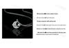 S925 Sterling Silver Star and Moon Necklace: Elegant and Stylish Jewelry for Women