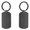 Stainless Steel Tag Metal Keychain Can Be Used For Diy Engraved Commemorative Key Accessories