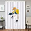 Home Interior Kitchen Curtains for Living Room 2 Pieces Blackout Curtains Door Curtain Young Girls Partition Bedroom Decoration