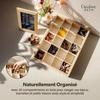Étagère murale - CREATIVE DECO - Voitures Miniatures - 20 Compartiments - Bois - 35x26x5,5 cm