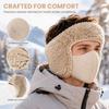 Built In Ear Covers One Piece Face Mask Windproof Cycling Face Cover  Daily Outdoor Activities