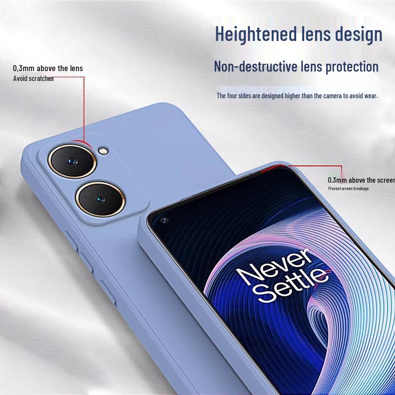 Vivo Y36t Liquid Silicone Case, V2327A Protective Cover for Men