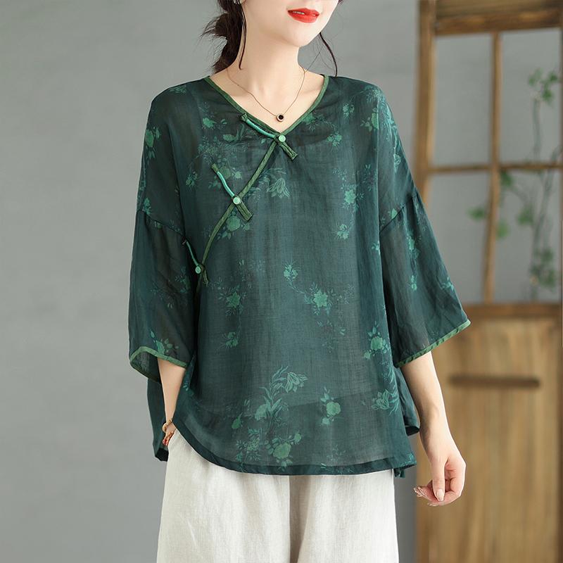 

DIMANAF 2023 Женская рубашка с летним дизайном больших размеров, свободные жидкостные системы, полурукава, сплошной нерегулярный хлопчатобумажный дизайн, тонкое шоу, винтажный принт, женские топы