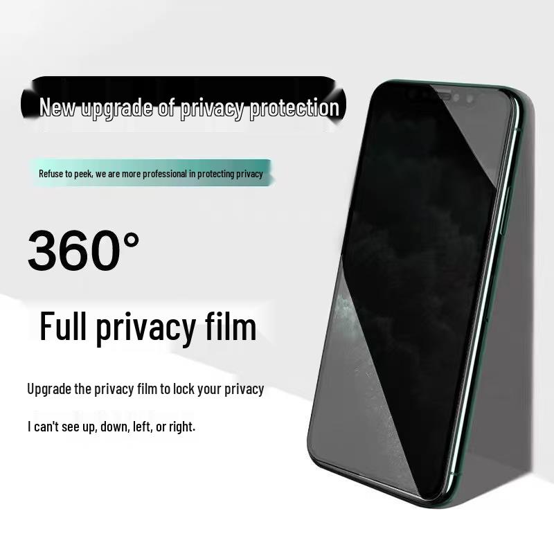 "Frosted Tempered Glass Screen Protector for iPhone 15 Pro - Purple Light, Anti-Fingerprint"