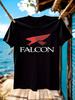 VFA-41 Black Aces Fighter Jet Graphic - Aviation Enthusiast Apparel with Red Falcon Print T-shirt