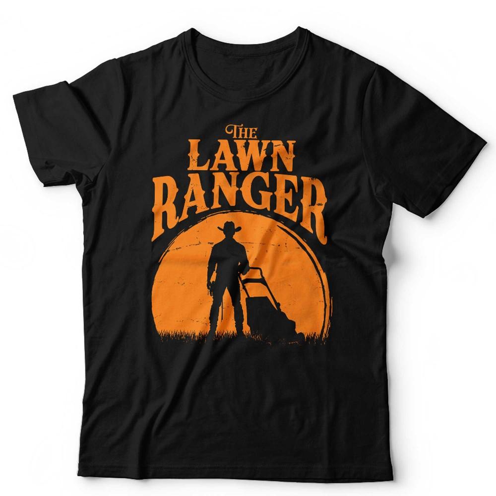 Gardener T Shirt The Lawn Ranger Unisex Gardening Mower Country Cowboy Grass