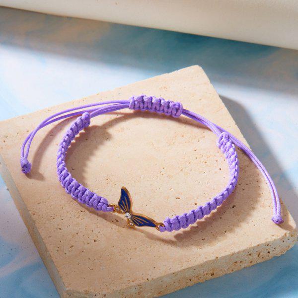 

Европейский и американский бохо-шик браслет из плетеного шнура ручной работы с подвеской-бабочкой