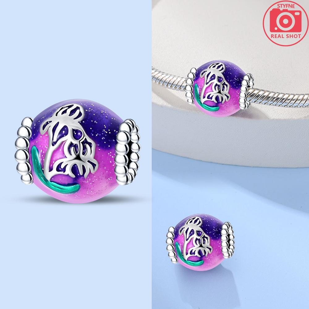 Charm Bead Charms Copper Authentic Heart Plant Lily of The Valley Rose Shamrock Bead Charms Compatible With Bracelets Jewellery Women Diy Gift
