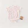 Newborn Summer Short Sleeve Cotton Romper Onesie
