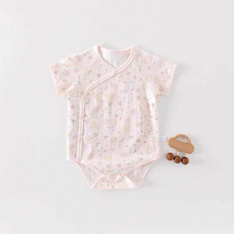 Newborn Summer Short Sleeve Cotton Romper Onesie
