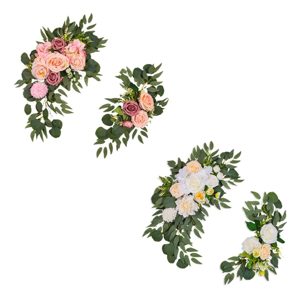 Wedding Arch Flowers Fake Rose Home Decor Garland Decorative Silk Flowers for Wedding Arch for Arbor Party Farmhouse Door Wall