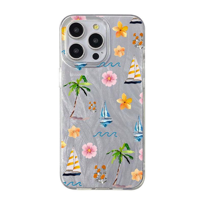 Premium Feather Flower for iPhone11/12/13/14/15/16promax Apple 17Pro Phone Case