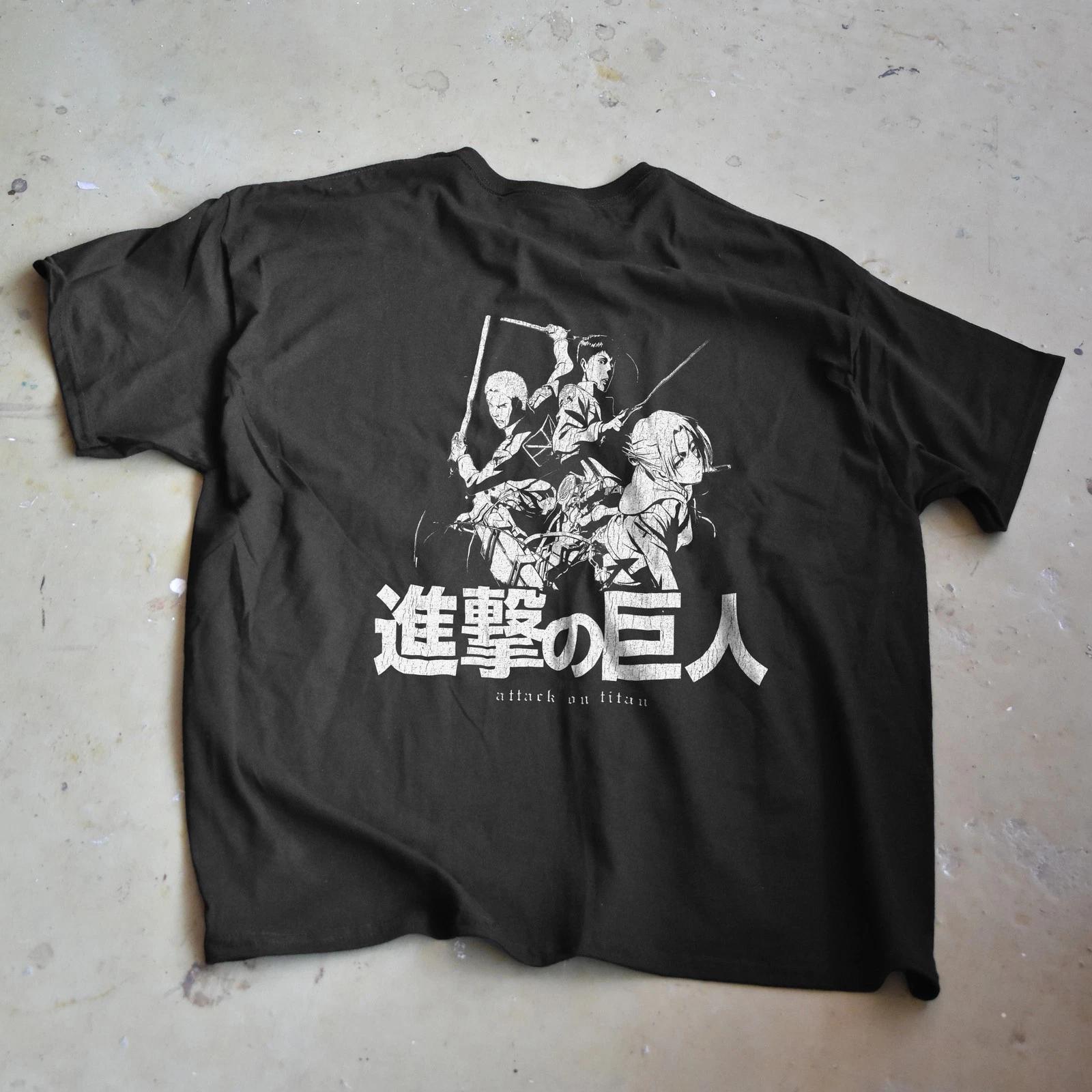

Attack on Titan T-Shirt – Vintage Manga Shirt – Shingeki no Kyojin Anime Tee S