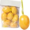 Set of 7 Easter Eggs for Hanging - Floral Ornament 5.5 Cm