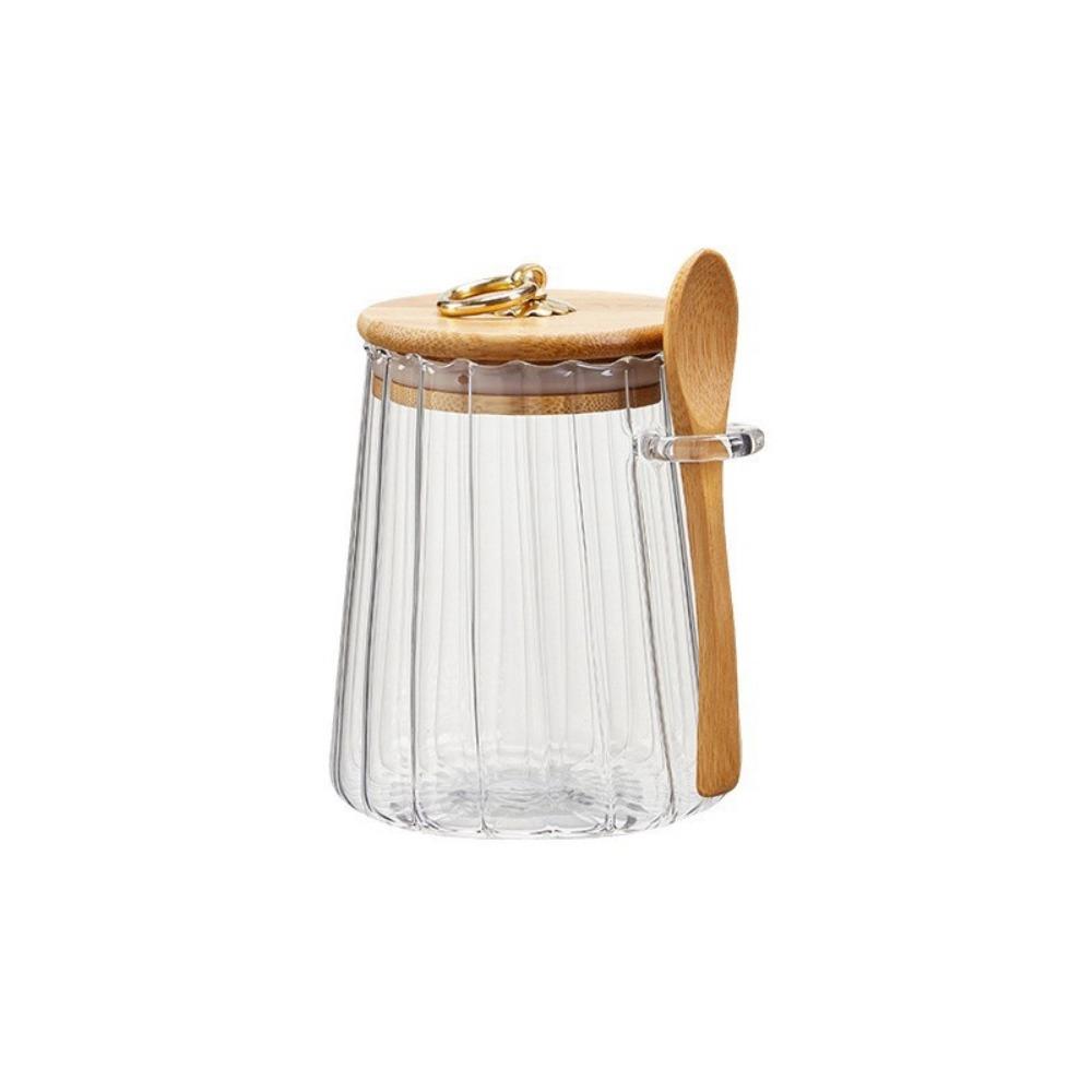 Leakproof Coffee Canister Sealed Grain Storage Canister Multipurpose Glass Sugar Container  Cookie