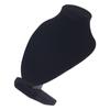 Black Lint Necklace Pendant Holder Stand Wooden Elegant Jewelry Chain Display Mannequin Bust for Jewelry Store