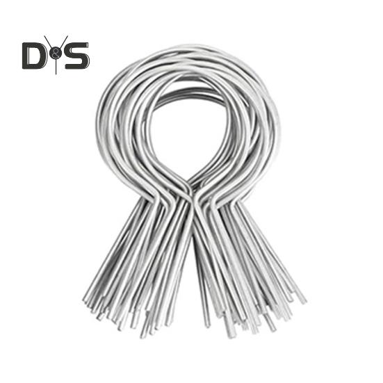 100Pcs Galvanized Fence Wire Tie Clips Easy Installation Reliable Metal Fence Post Clips for DIY Enthusiasts