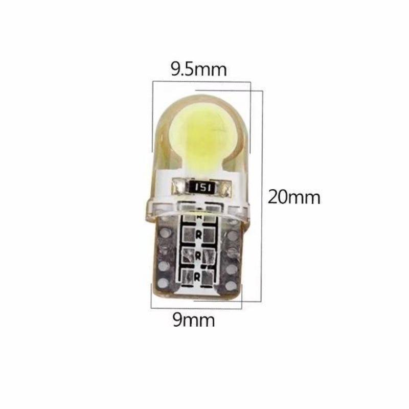 6/10pcs T10 W5W LED Bulb Car Interior Light Turn Side License Plate Lamp 5 Colors