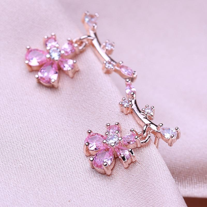 KNIKOO Flower Earrings For Women Fashion Pearl Earrings Jewerly For Wedding Bride Party Earrings Gifts