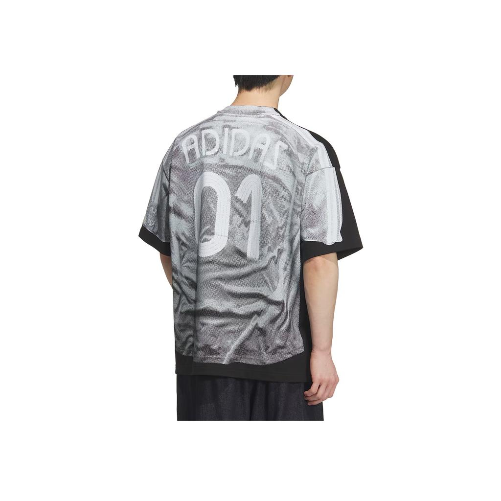 Adidas Originals FW25 SNBN GFX 3 Logo Three Stripes Loose Fit Short Sleeve T-Shirt Unisex Tops IB7100