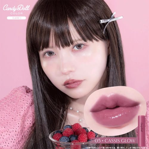 CandyDoll Produced by Tsubasa Masuwaka Candy Doll Moisture Lipstick Lip Care Sheer Color Moisturizing Lip Balm Glossy Lip Bluish Color Transparency (0