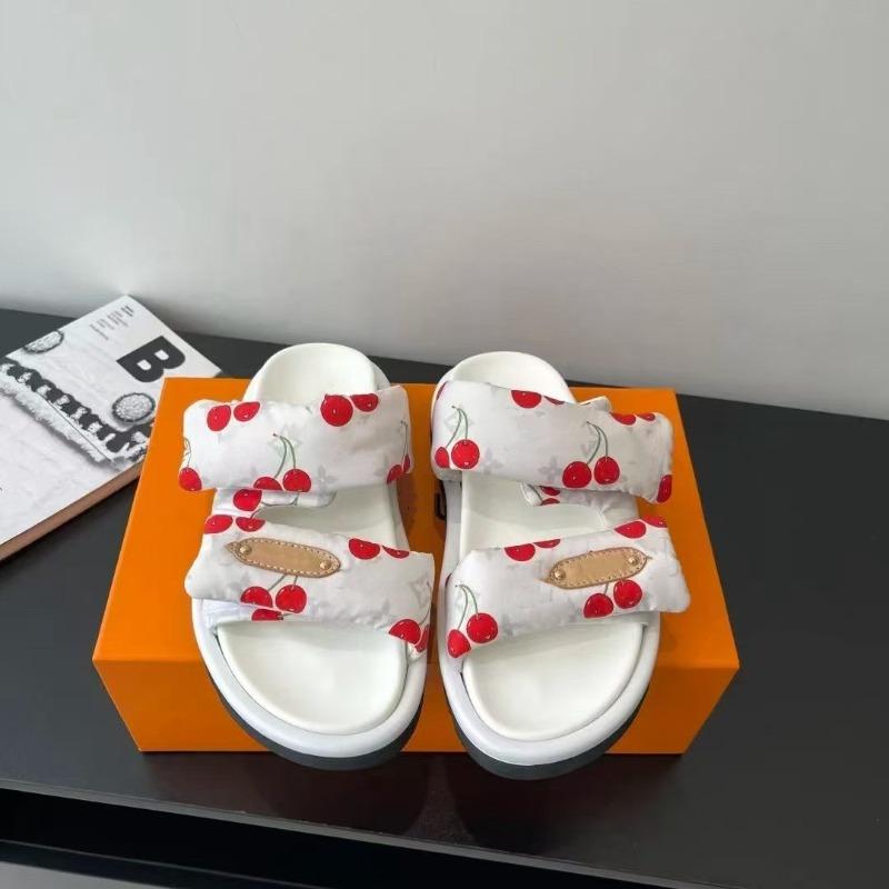 Thick-soled magic summer new fashion casual flat-bottomed open-toed slippers women's beach shoes