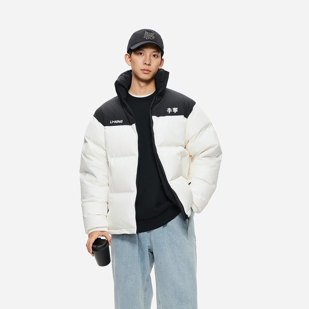 Li Ning Hot Pots Down Collection Down Jacket Unisex Ivory AYMU239-1