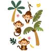 Forest Cartoon Animal Tree Monkey Stickers Bedroom Living Room Home Decor Wall Stickers
